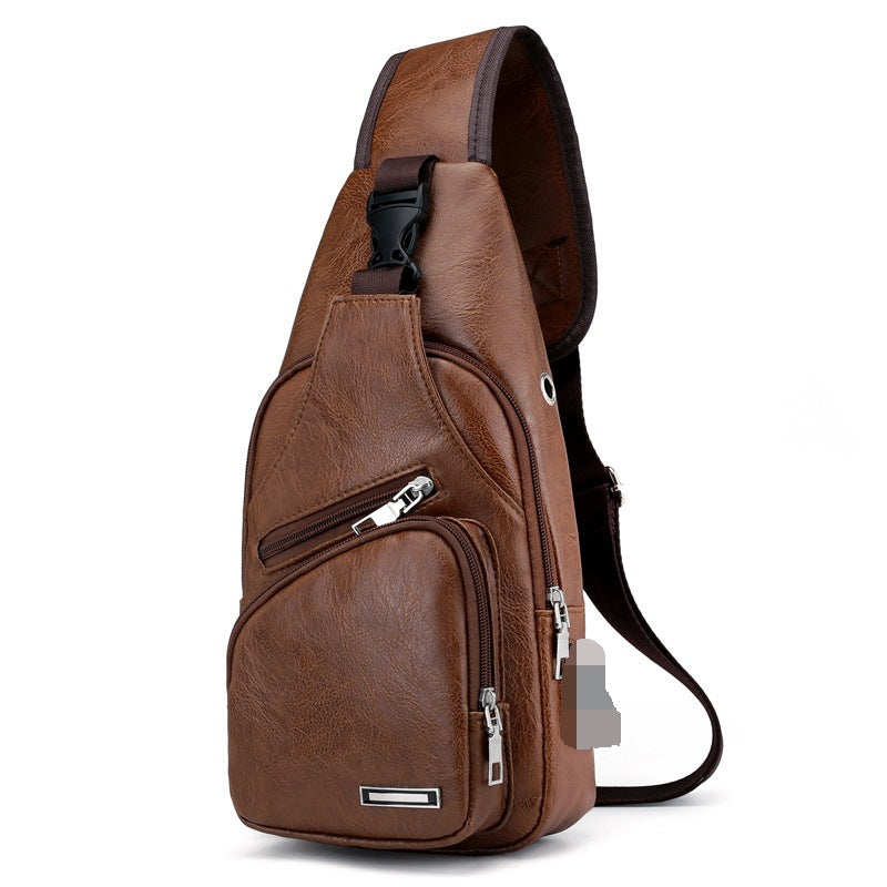 Men's Elegant Classy Rechargeable Retro Cycling Men's Shoulder Bags