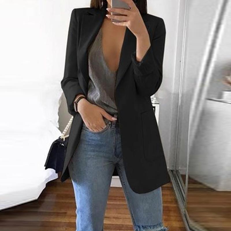 Women's Professional Casual Patch Pocket Lapel Commuter Small Suit
