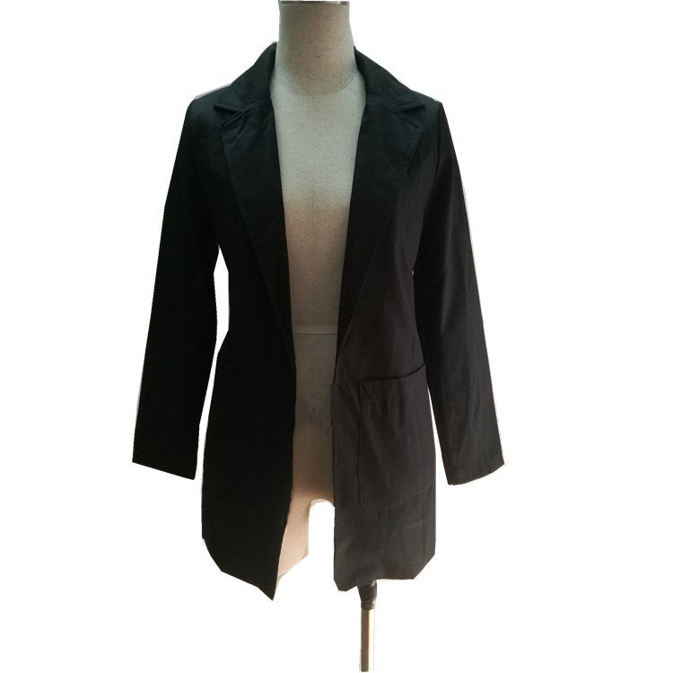 Women's Professional Casual Patch Pocket Lapel Commuter Small Suit
