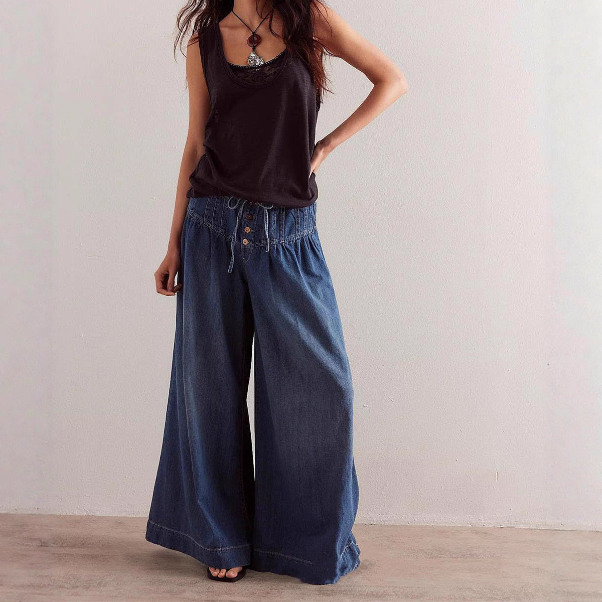 Women's Pretty Draping Slimming Casual Trousers Jeans