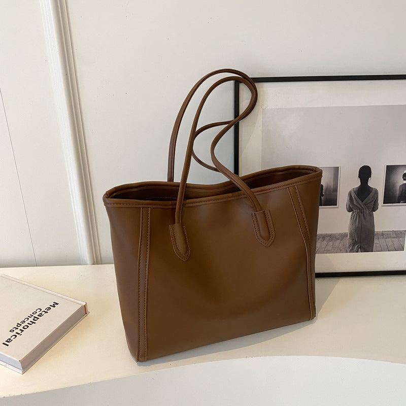 Women's High-grade Retro Simple Commuter Large Capacity Tote Bags
