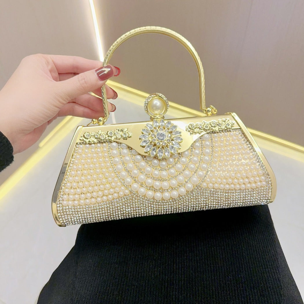 Women's Diamond Cheongsam Banquet Portable Dinner Evening Bags