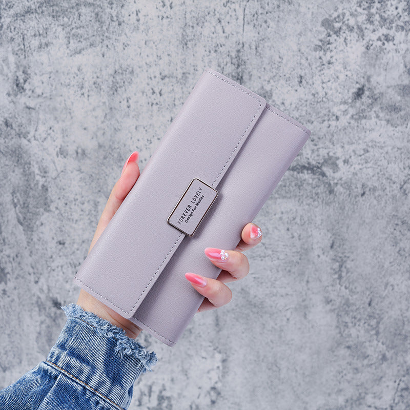 Unique Long Multifunctional Multiple Slots Zipper Ladies Wallets