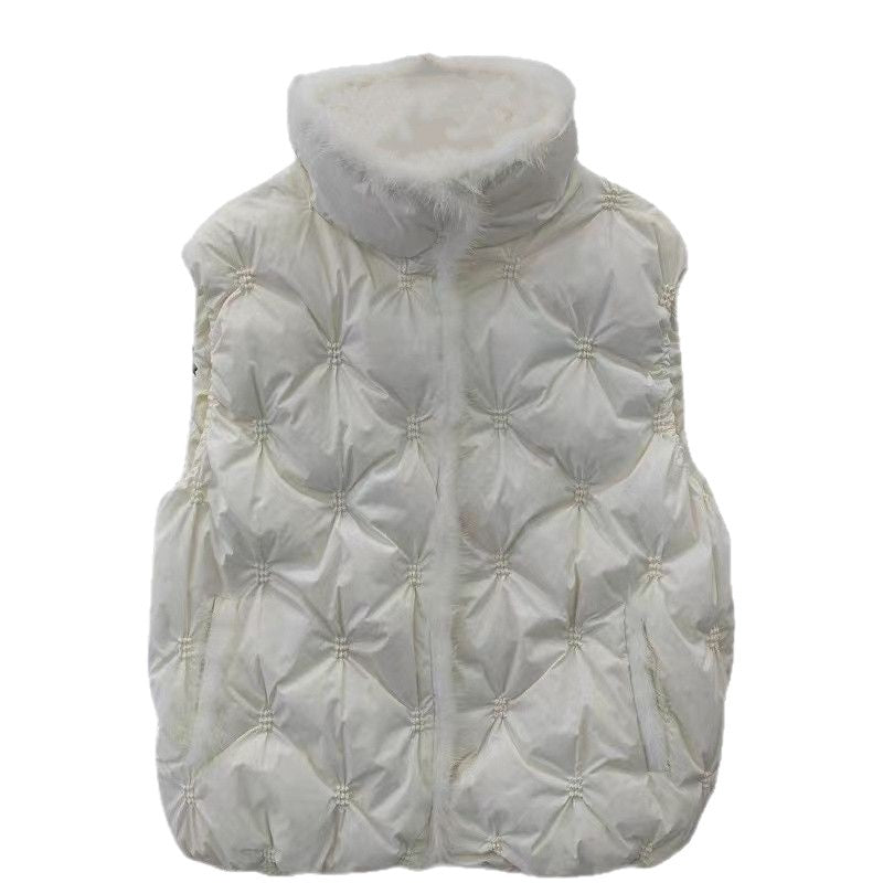 Women's Unique Down Design Korean Fashion Vests