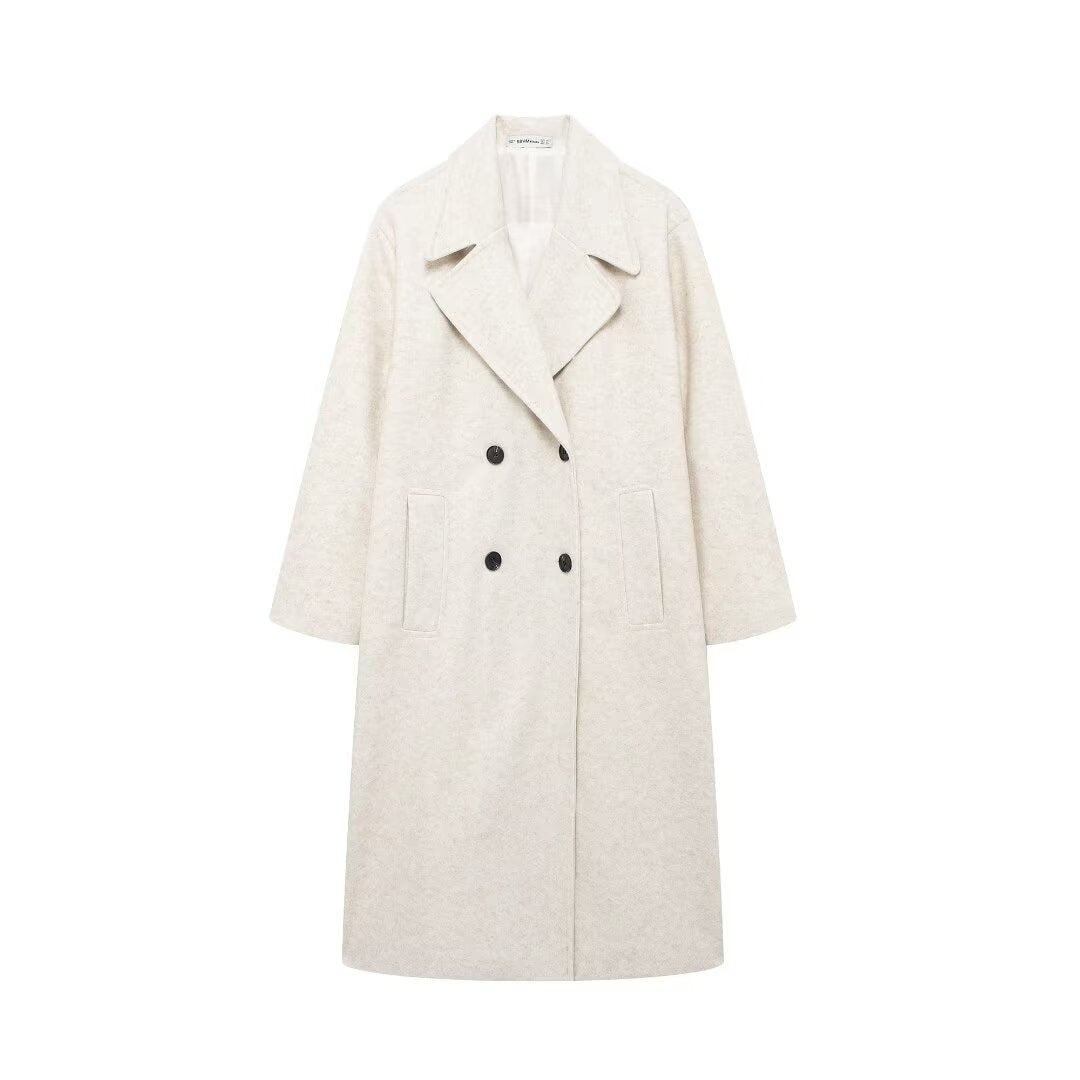 Women's Street Warm Temperament Soft Loose Trench Coats