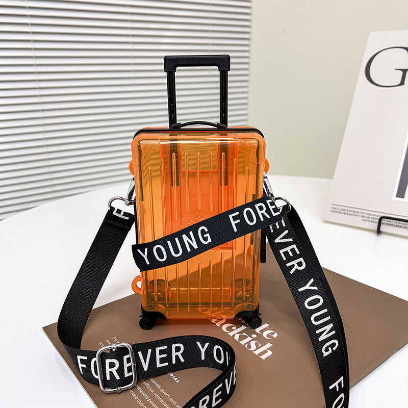 Women's Mini Fashionable Transparent Storage Change Cosmetics Crossbody Bags