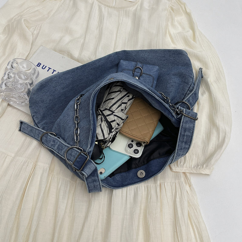 Women's Design Style Large Capacity Retro Denim Bags