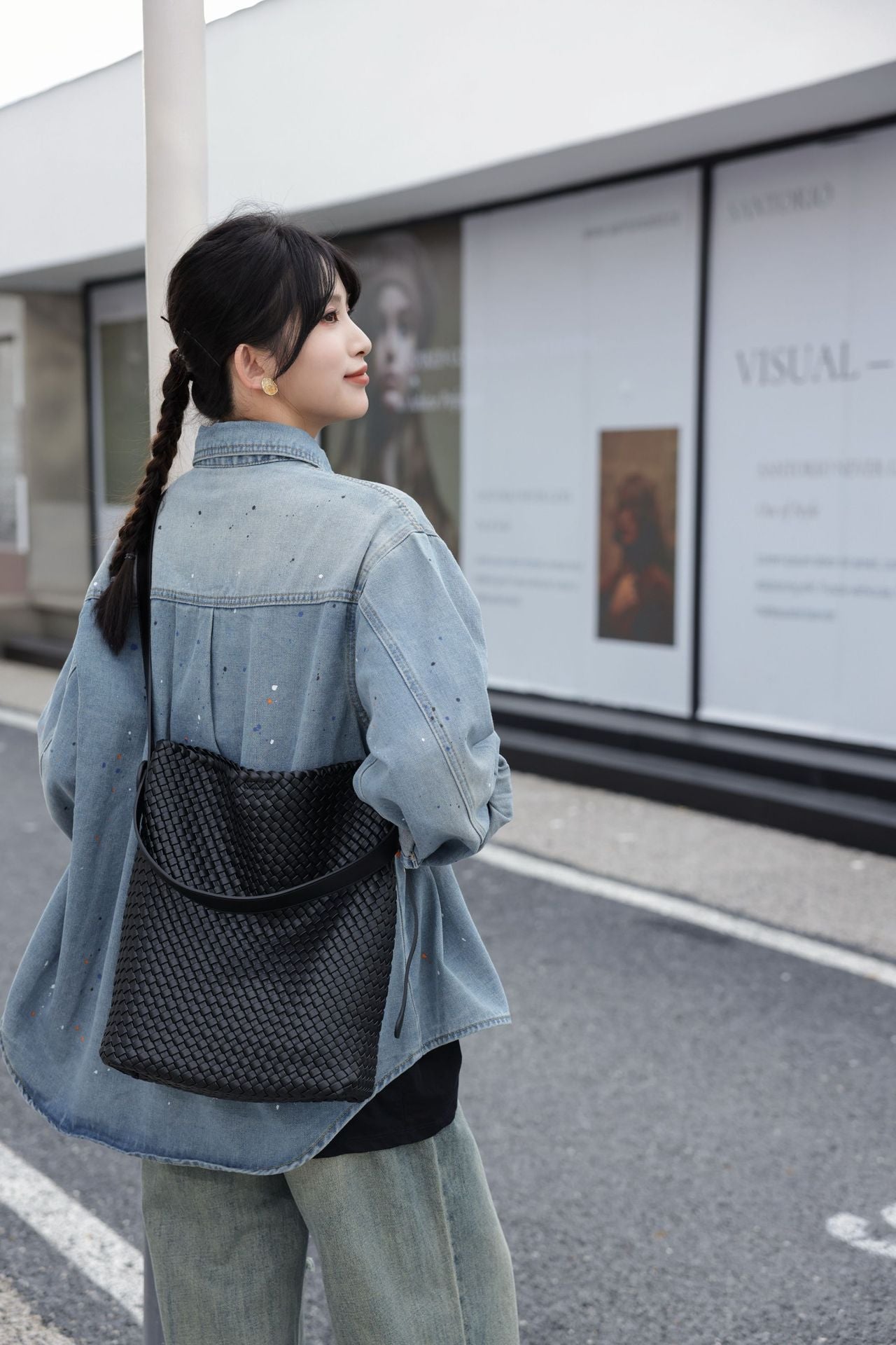 Vegetable Basket Niche Large Capacity Single Handbags