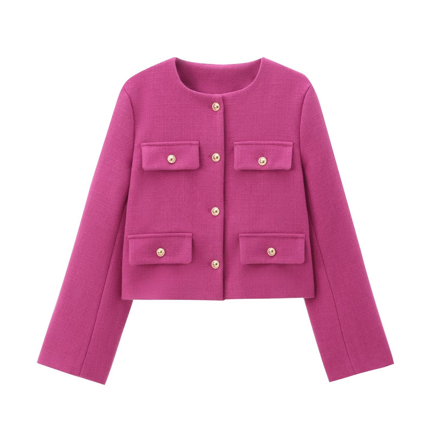 Women's Classic Style Fashion Button Decoration Coats