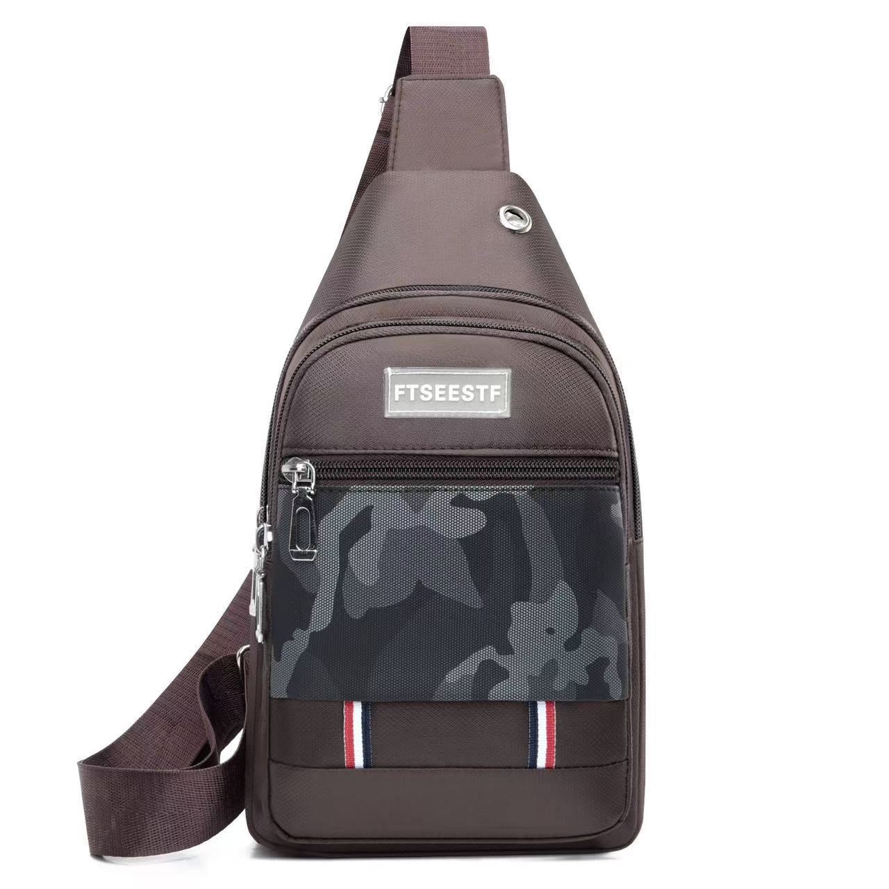 Men's Creative Attractive Waterproof Derm Stitching Men's Messenger Bags