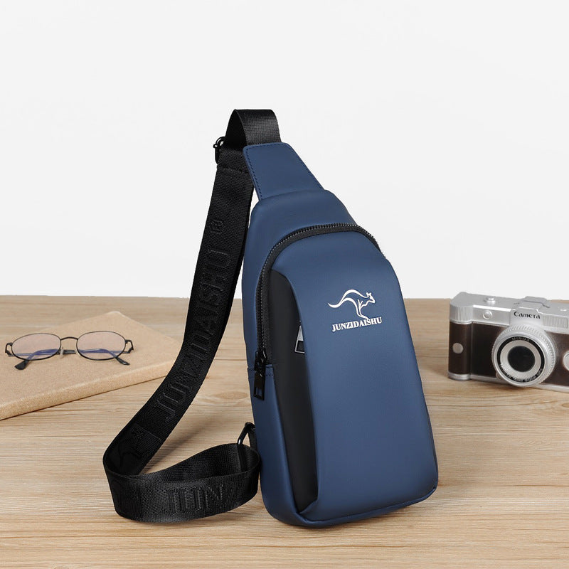 Men's Waterproof Oxford Cloth Korean Fashion Men's Chest Bags