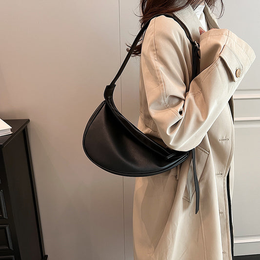 Women's Korean Style Fashion Saddle Design Personality Shoulder Bags