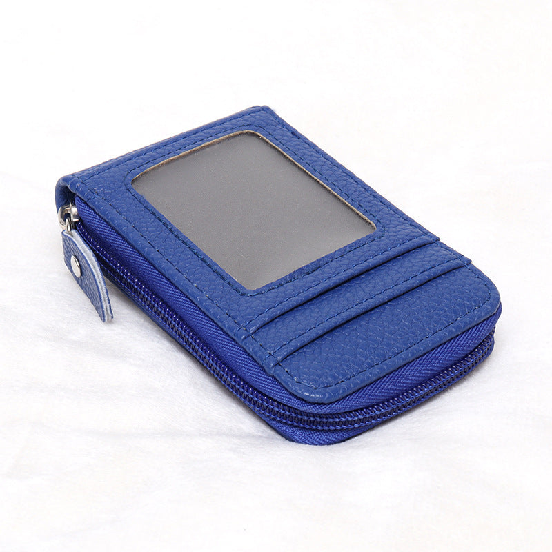 Creative Organ Multifunctional Zipper Vertical Short Card Holder