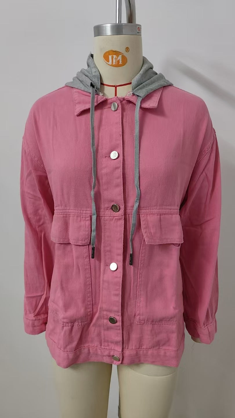 Women's Slimming Retro Classic Loose Denim Casual Jackets
