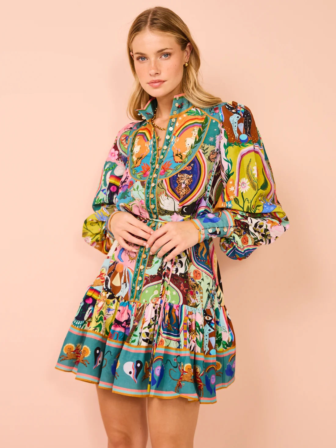 Casual Fashion Printing Shirt Temperament Wild Cardigans