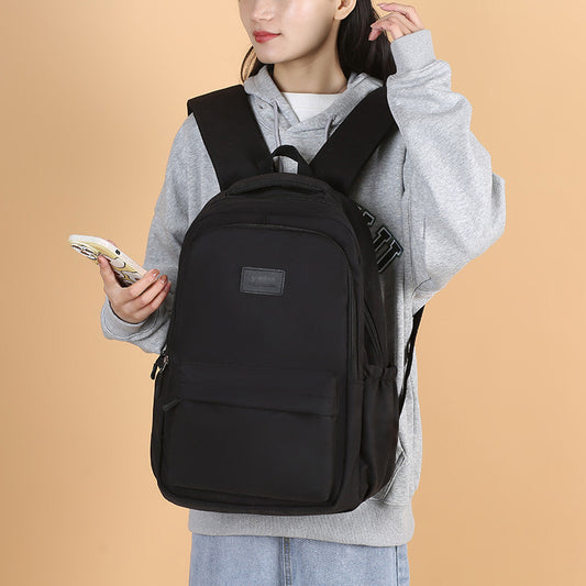Women's & Men's & Junior's College Style Solid Color High Large Backpacks