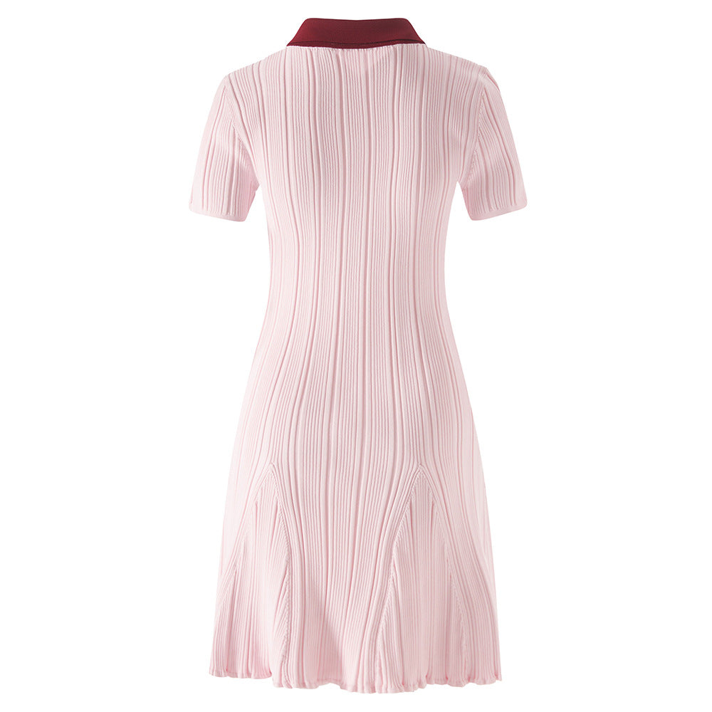 Classic Style Pink Collar Graceful Fashionable Elegant Dresses