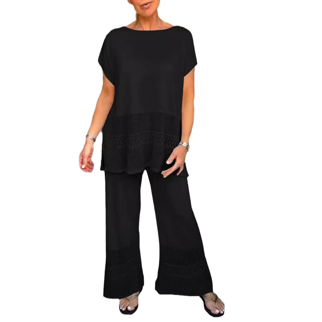 Women's Two-piece Set Casual Fashion Loose Elastic Suits