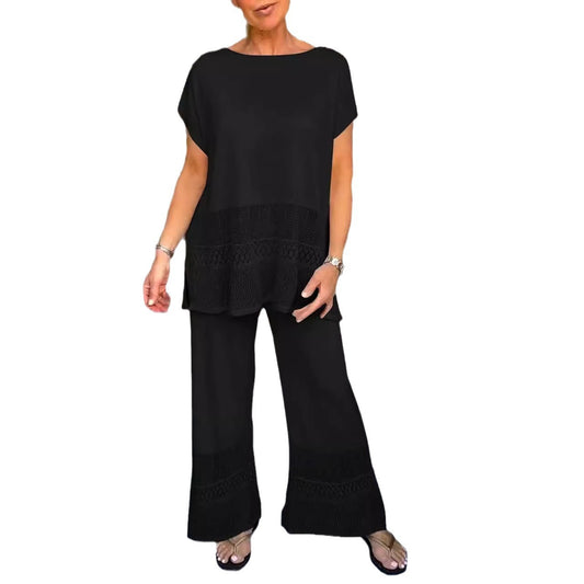 Women's Two-piece Set Casual Fashion Loose Elastic Suits