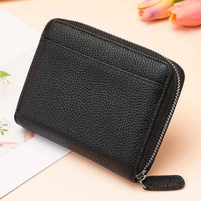 Women's & Men's & Stylish Versatile Genuine Leather Large Card Holder
