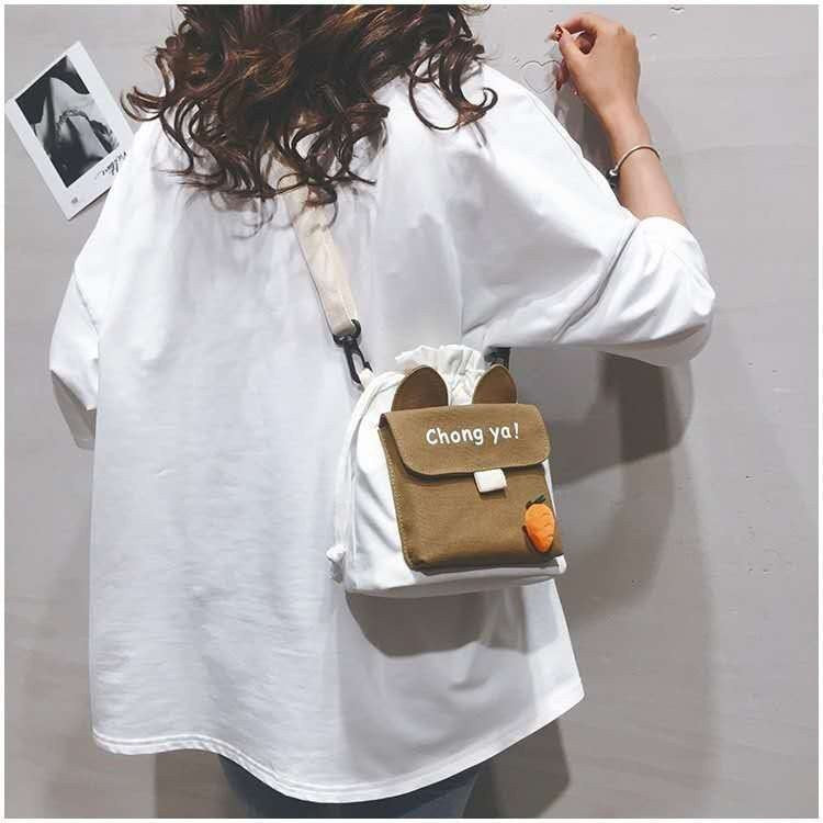 Beautiful Canvas Female Cute Artistic Mobile Shoulder Bags