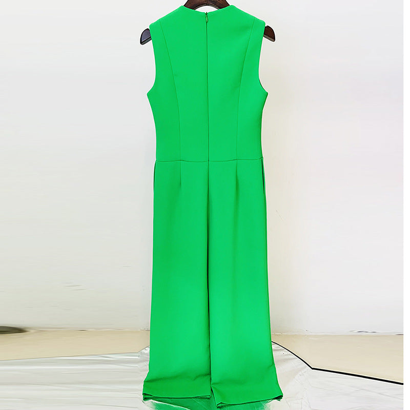 Early Spring Series Fashion Ribbon Sleeveless Jumpsuits