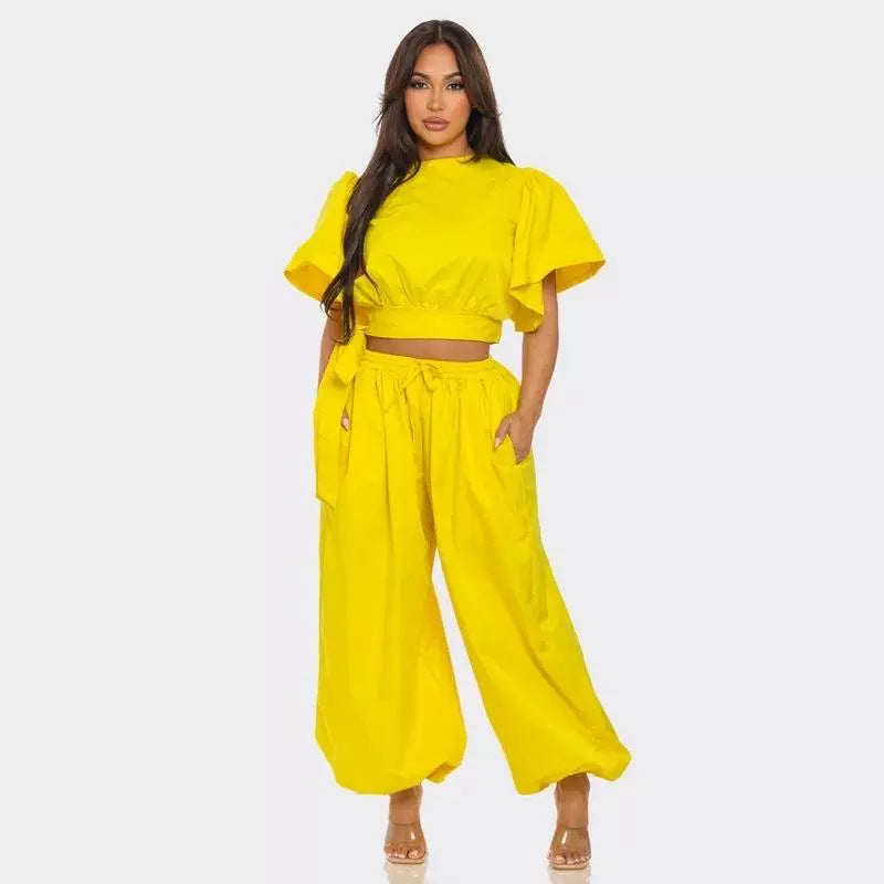 Women's Fashion Sports Street Hipster Two-piece Set Suits