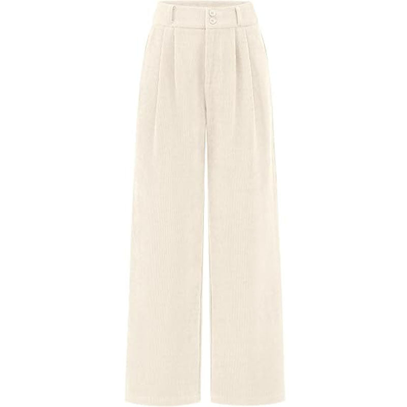 Women's Waist Wide Leg Business Casual Straight Pants