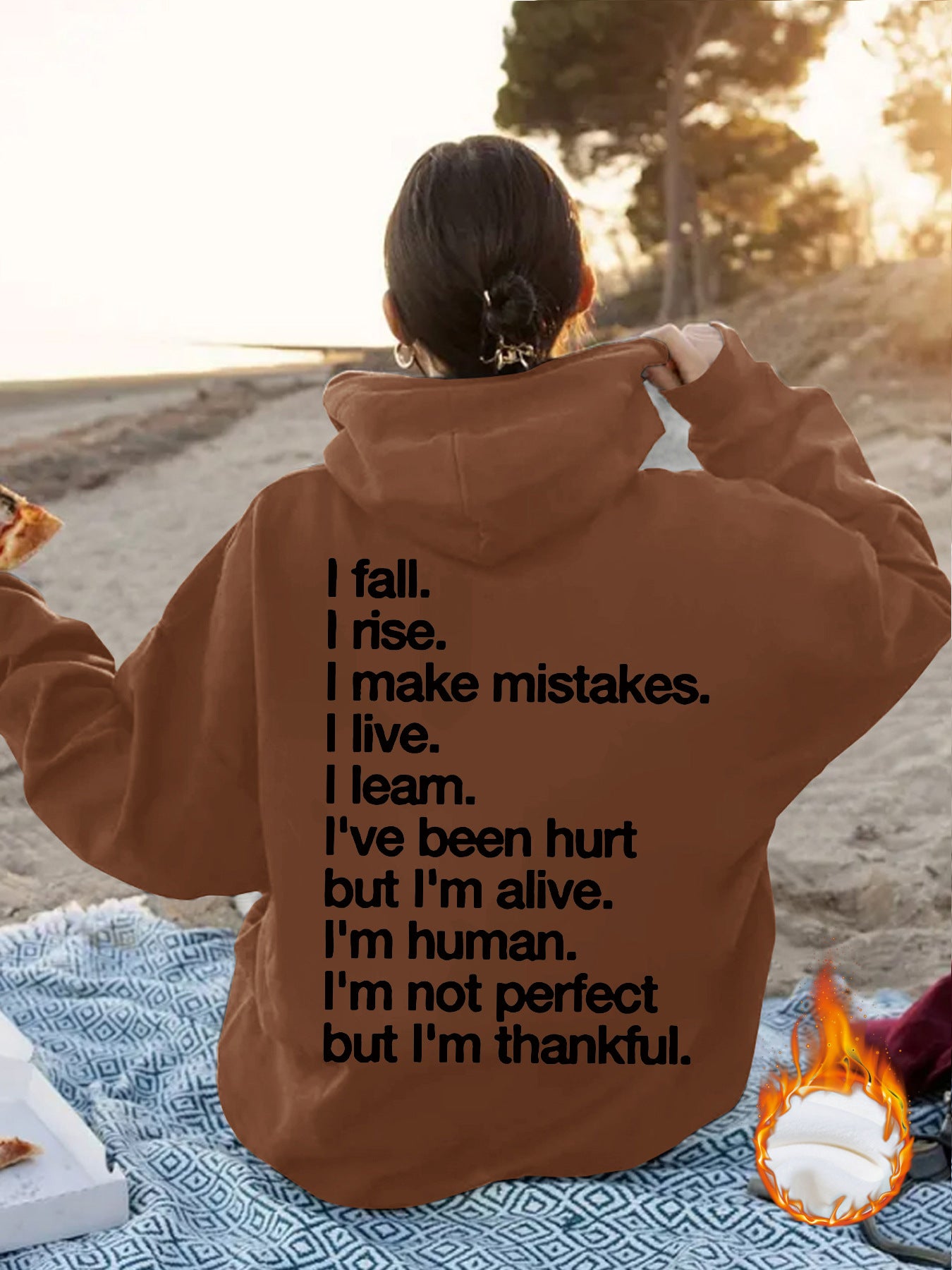 Women's European Kangaroo Pocket Hooded Long Sleeve Tops