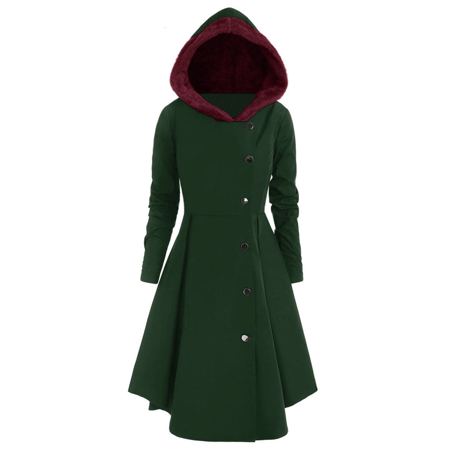 Women's Halloween Woolen Christmas Clothes Elegant Trench Coats