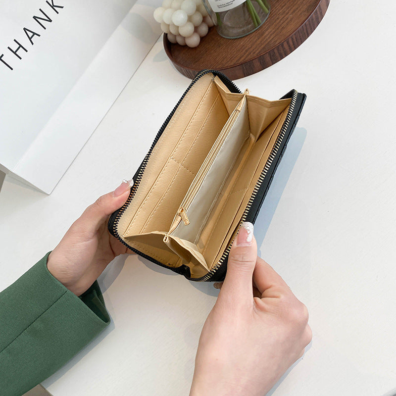 Style Long Zipper Large Capacity Multiple Handbags