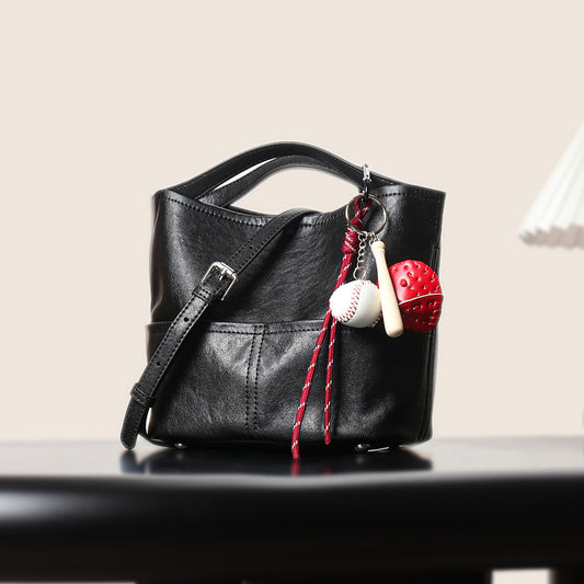 Women's Slouchy Genuine Leather Large Capacity Shoulder Bags