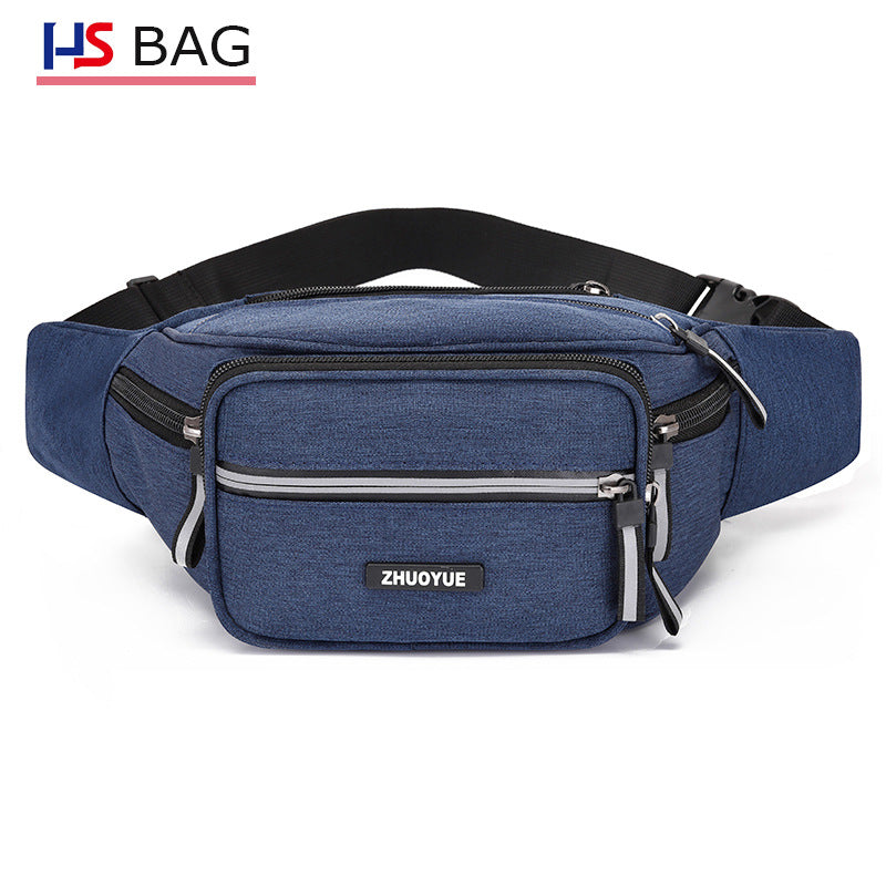 Korean Style Waterproof Oxford Cloth Stall Supermarket Large Men's Waist Packs