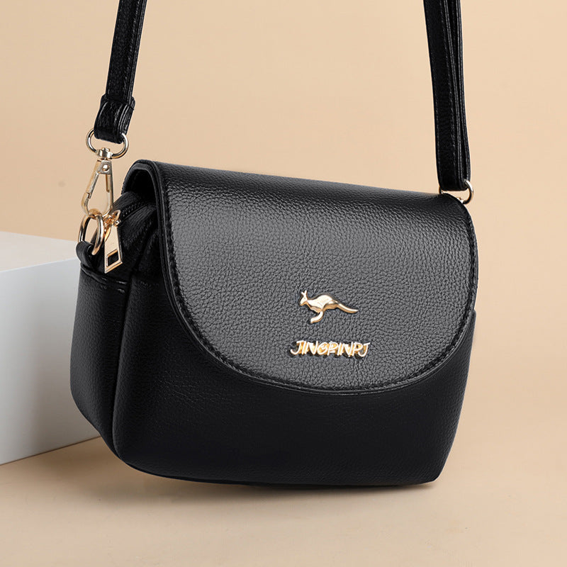 Women's Western Style Soft Leather Versatile Fashion Crossbody Bags