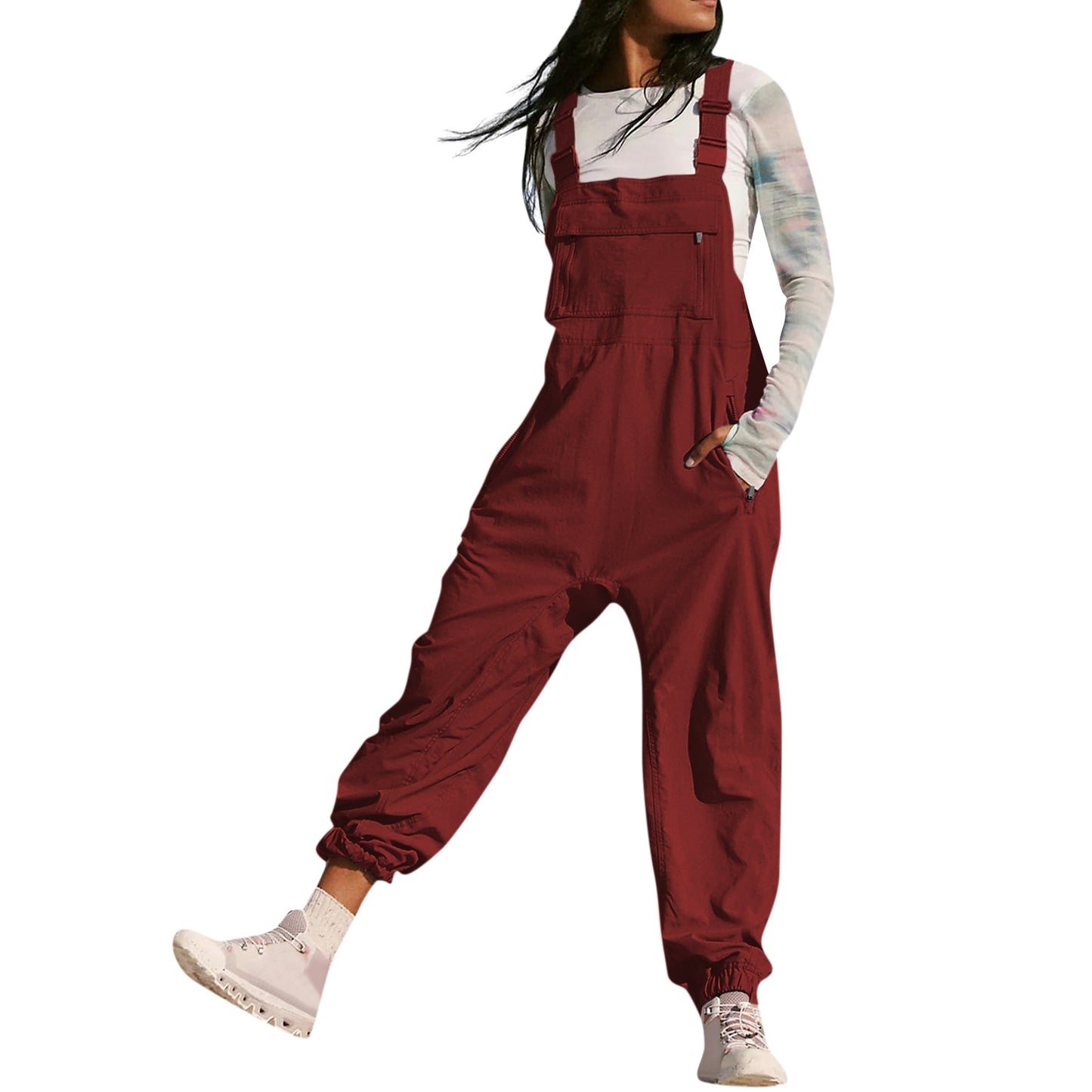 Women's Stylish Working Bib Fashion Leisure Jumpsuits
