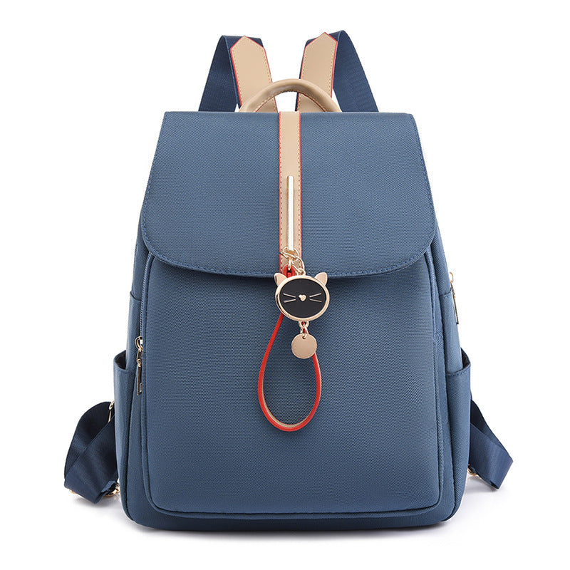 Women's Soft Leather Lychee Pattern Large Capacity Backpacks