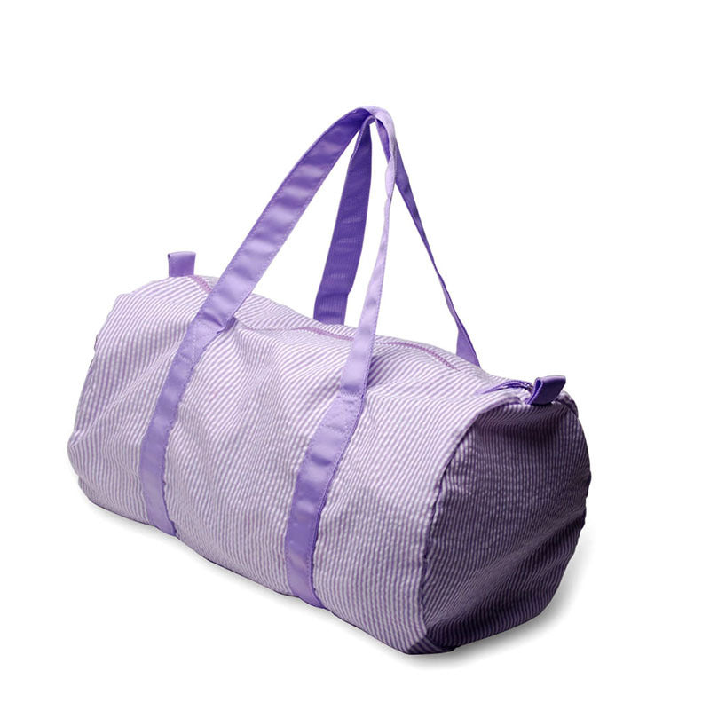 Seersucker Cotton Portable Round Acrylic Plastic Bags