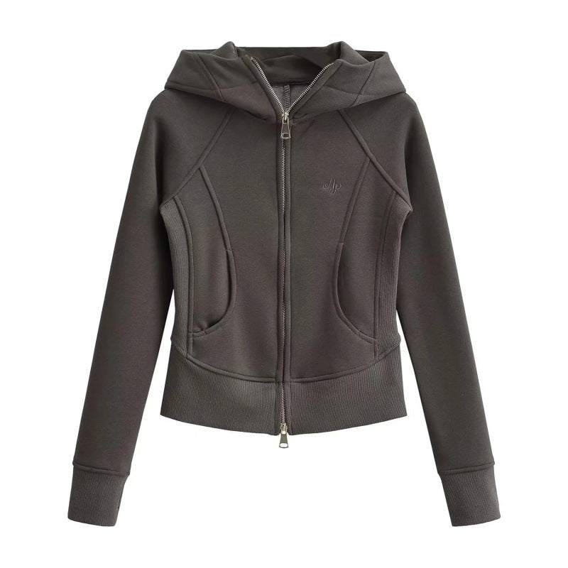 Women's American Retro Hooded Slim Fit Slimming Sweaters