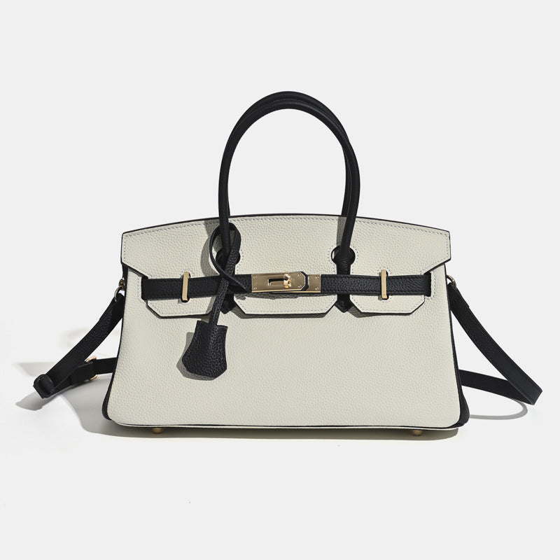 Popular Women's Fashionable Commuter Layer Cowhide Bags