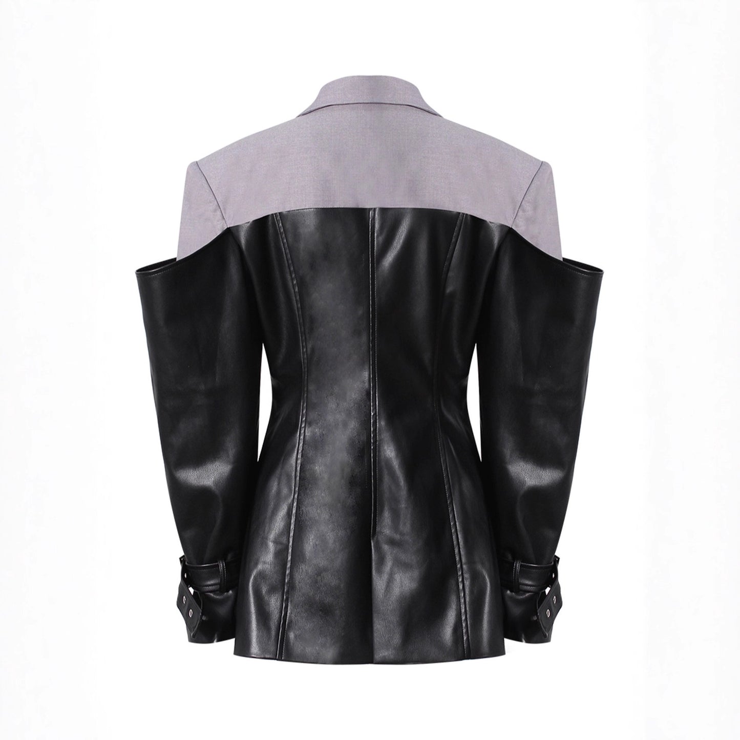Women's Designer Leather Stitching Autumn Unisex Style Blazers