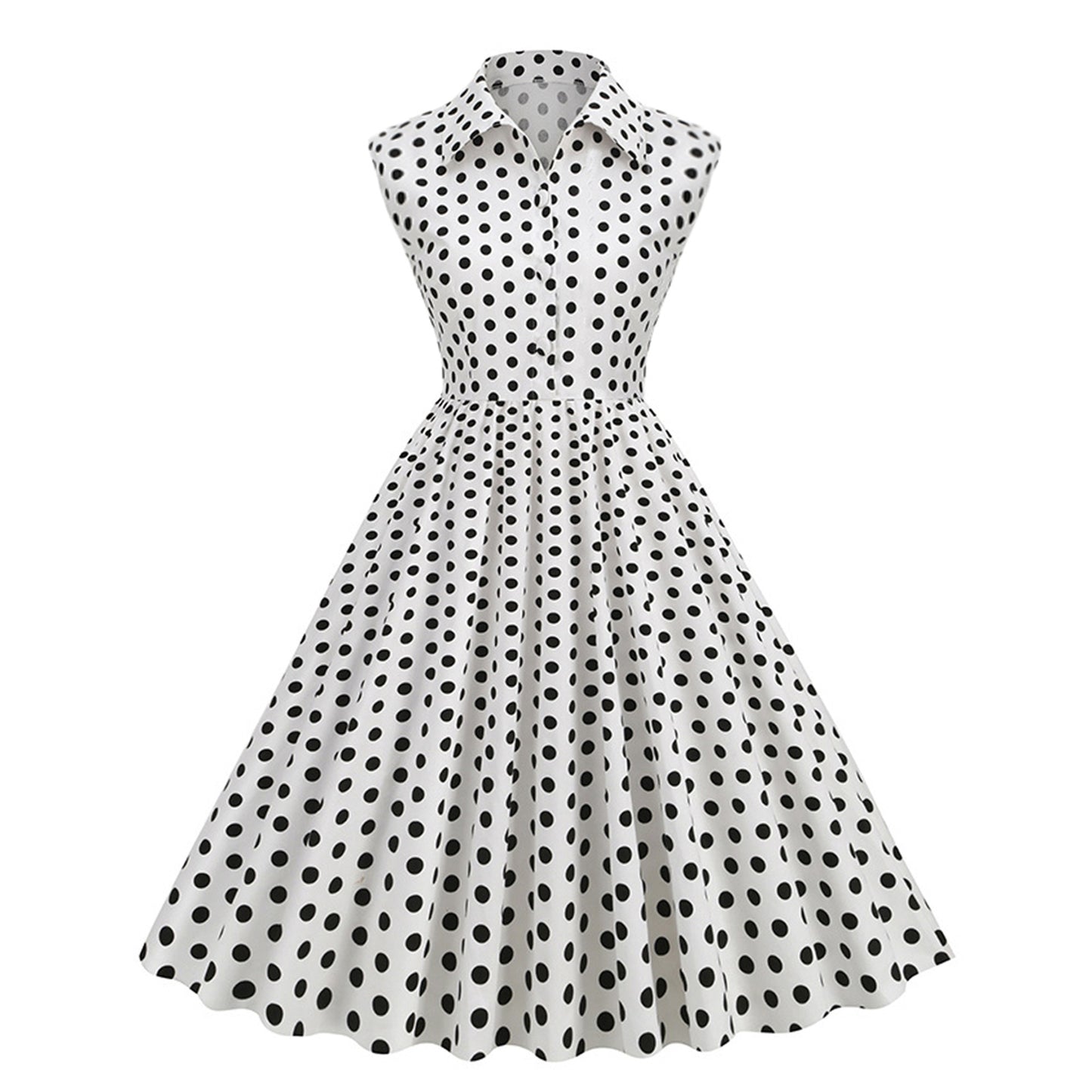 Polka Dot Complex Ancient Style Vintage Dresses