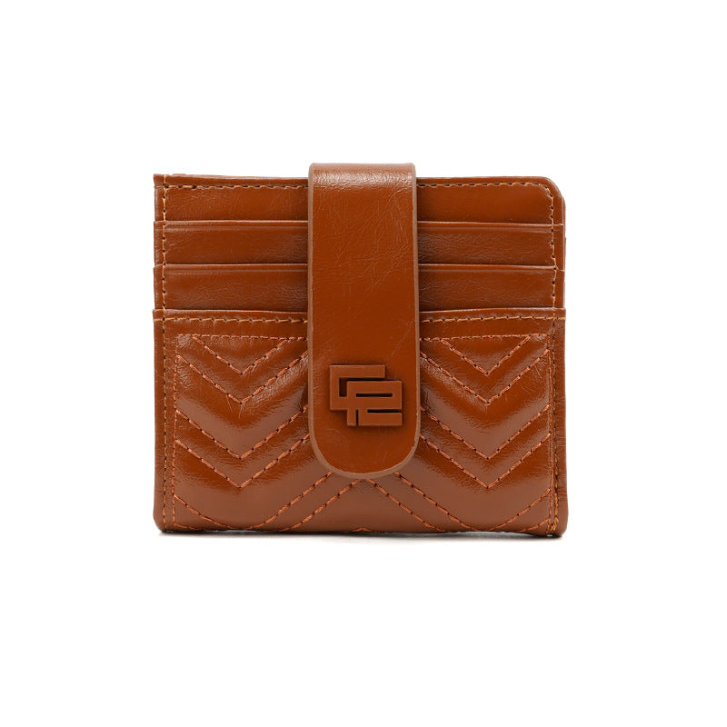 Fashion Embroidery Thread Female Multiple Slots Ladies Wallets