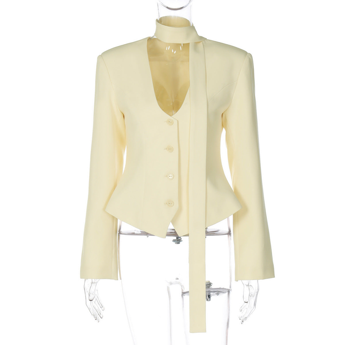 Women's Autumn Fashion Elegant Button Small Slim Blazers