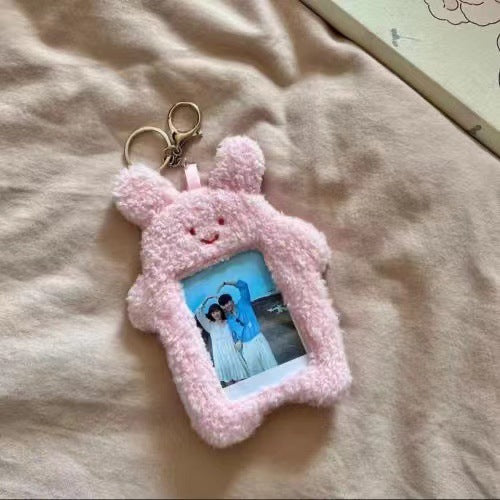 Cute Plush Mini Truck Bus Display Protective Cover Card Holder