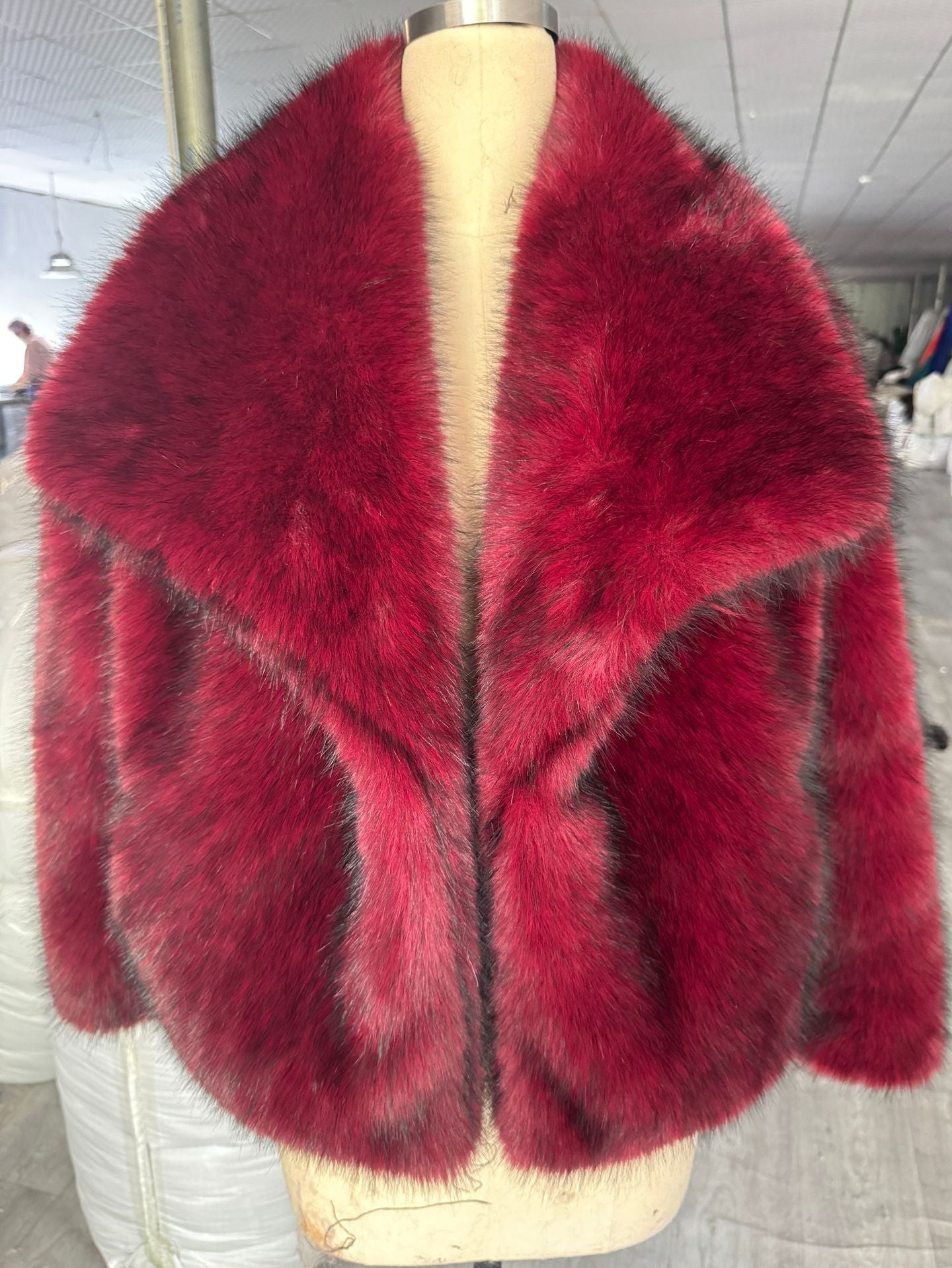 Women's Fur Large Lapel Faux Fashion Fox Coats