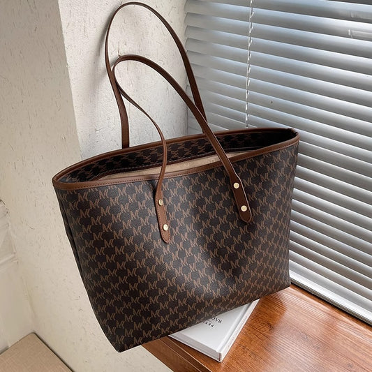 Women's High-grade Exquisite Niche Large Capacity Commute Tote Bags