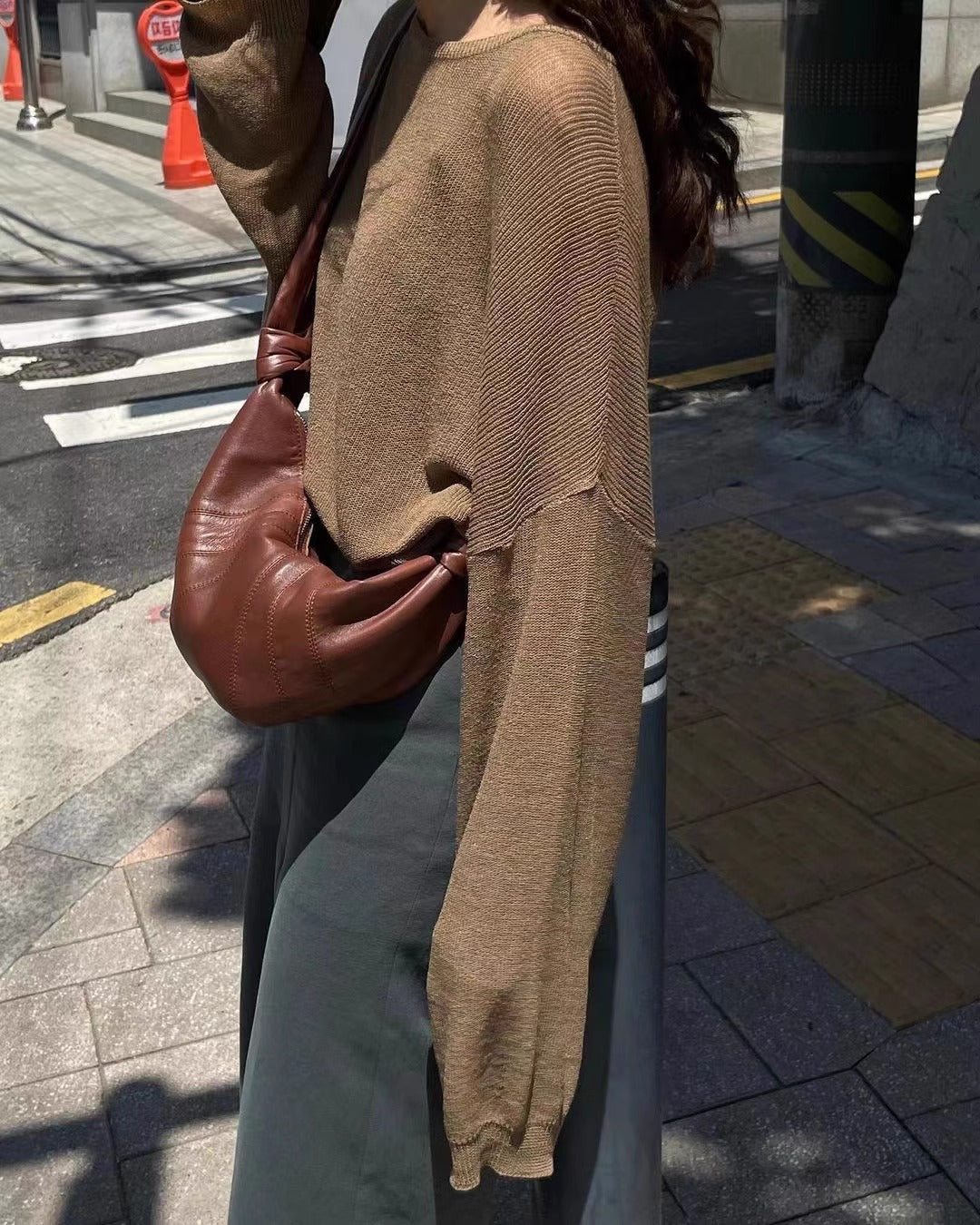 Women's Croissant Sheepskin Niche French Style Dumpling Bags