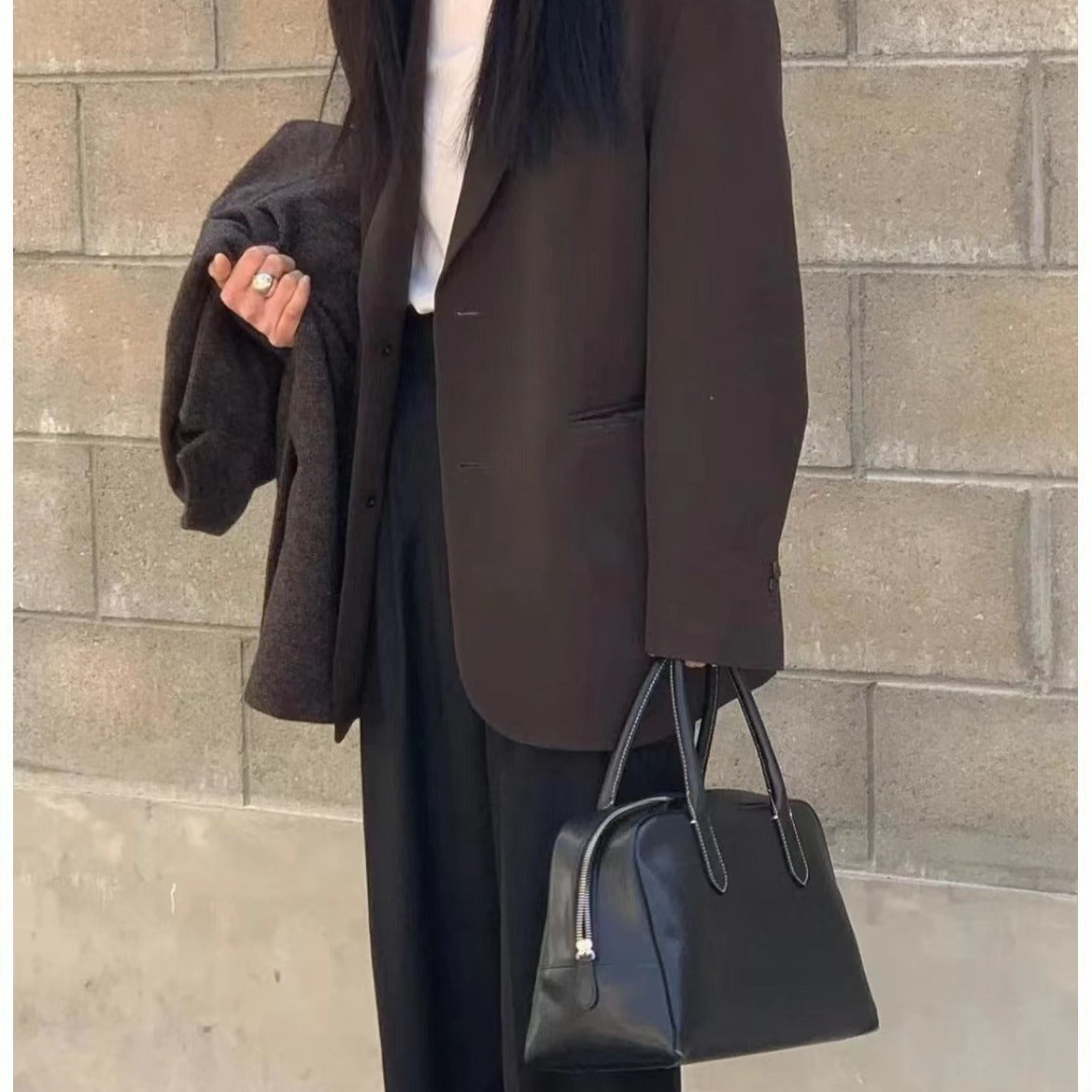 Women's Korean Style Niche Boston Leather Fashion Handbags