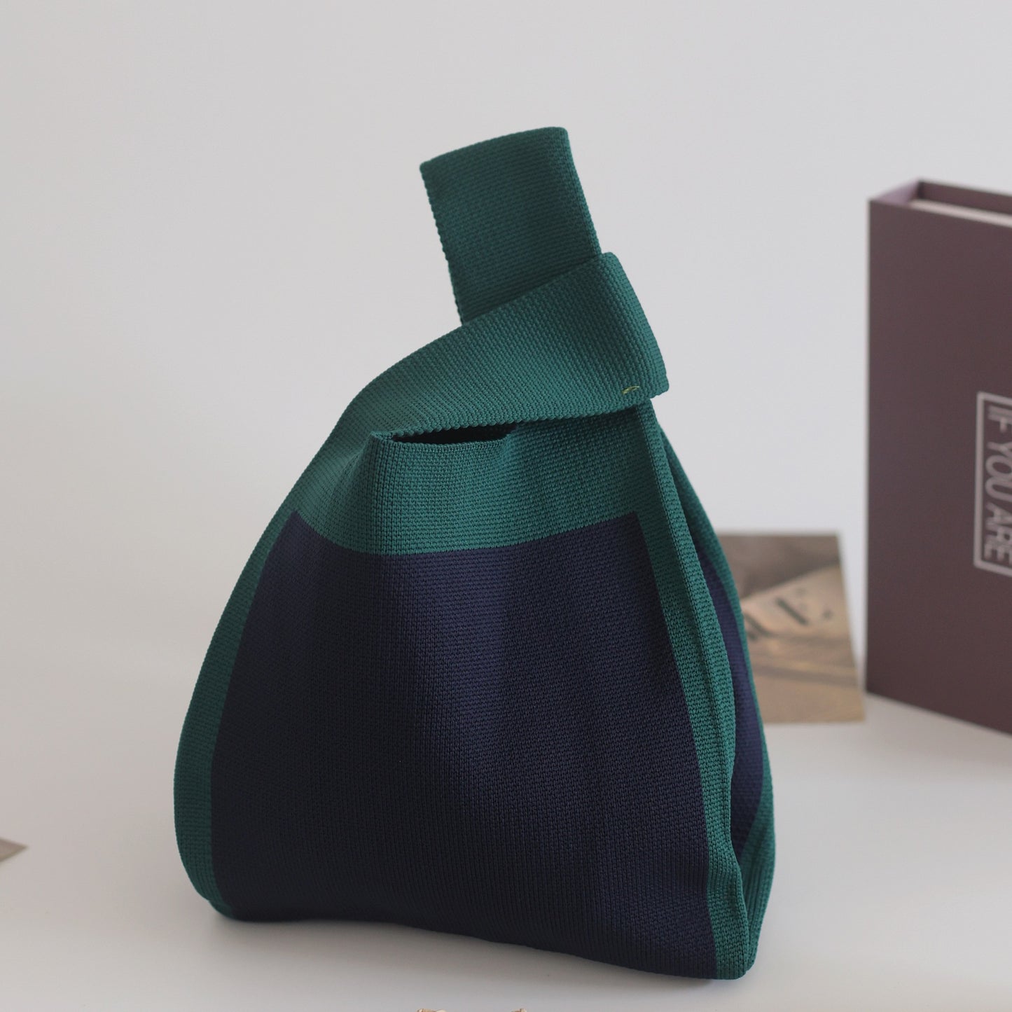 Women's Stylish Knitted Woven Vest Simple Handbags