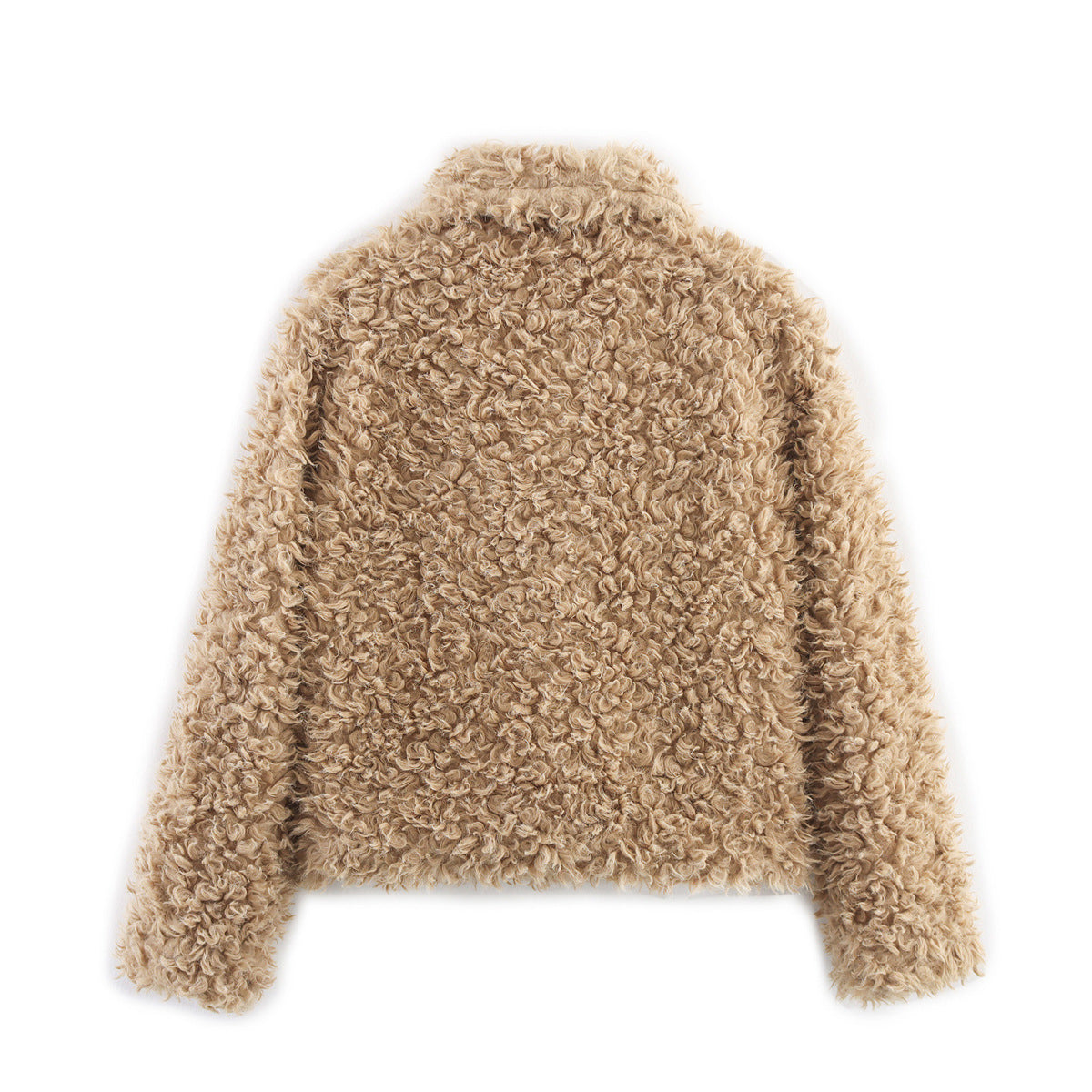 Women's Winter Lapel Long-sleeved Single-breasted Faux Fur Coats